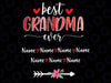 Personalized Best Grandma Ever Png, Gnome Valentine , Valentines Day For Grandma , Grandma Heart Digital Download