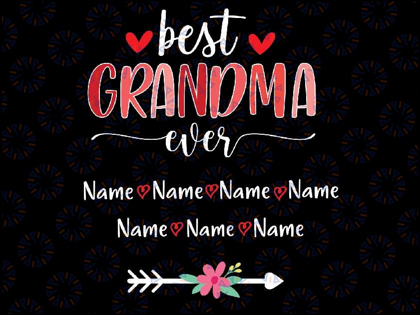 Personalized Best Grandma Ever Png, Gnome Valentine , Valentines Day For Grandma , Grandma Heart Digital Download