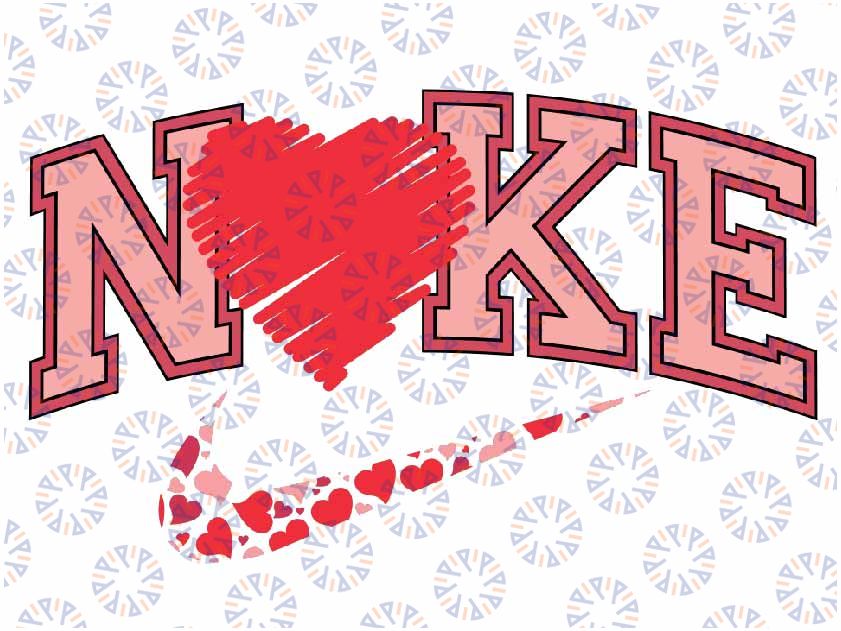 Valentines Swoosh Svg, Vanlentine's Day PNG, N1 KE Valentine, svg png Cut File, Printable, Digital Files