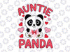 Auntie Panda Love Heart Svg Png,Aunt Valentines Svg, Cute Panda For Valentine's Day Svg, Valentine SVG Cut File Printable PNG Silhouette Cricut