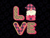 Love Gnome Valentines Day Png, Love Valentine Gnomes Heart Png, Valentine Love PNG Leopard Buffalo Plaid Sublimation Design Printable