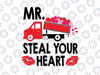 Mr Steal Your Heart Svg Png, Valentines Day Cute V-day Truck Heart Svg, Kids Svg , Kids Valentine's Svg, Valentine Svg, Instant Download