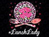 Funny Happy Valentine's Day Lunch Lady Leopard Heart Png, Pink Leopard Retro Frame Lunch Lady, Valentine Day Png, Digital Download