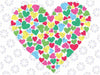 Hearts Valentines Day Svg, Valentines Day Png, Love Svg Cut File, Happy Valentine Day Svg, Digital Download
