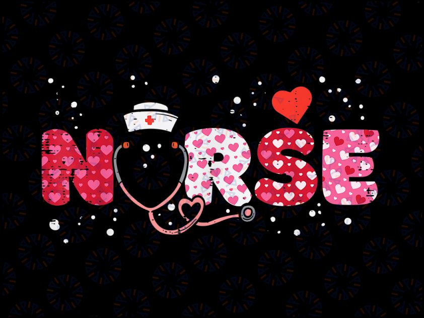 Nurse Valentines Day png, Valentine ER ICU RN Nurses Png, Valentines Day Png, Valentine Png, Valentines Day Gift