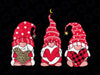 Three Gnomes Holding Heart Leopard PNG, Happy Valentine's Day Png, Valentines Day Png, Three Gnomes Png, Gnomes Png, Valentine Shirt Design
