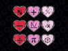 Valentine's Day Hearts Math PNG, Math Heart PNG, Math lover Png, Teacher Student math, I Love Math Png Sublimation digital download