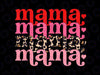 Mama Valentines Leopard PNG Sublimation Or Print, Valentine's Day, Funny Valentines Leopard Mama And Mini Matching Valentine Mom Sublimation