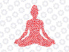 Yoga Lover Heart Shape Png, Yoga Valentine's Day Png, Yoga practice Png Yoga pose Png Yoga clipart Png