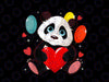 Valentine Panda Holding Heart PNG, Love Panda Lover Kids Boys Png, Valentine Sweet panda Png, Panda hugging heart Png, Valentine's Day Png