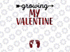 Growing My Valentine Buffalo Plaid PNG, Valentines Day Png, Pregnancy Png, Valentines Png, Valentine's Day Png