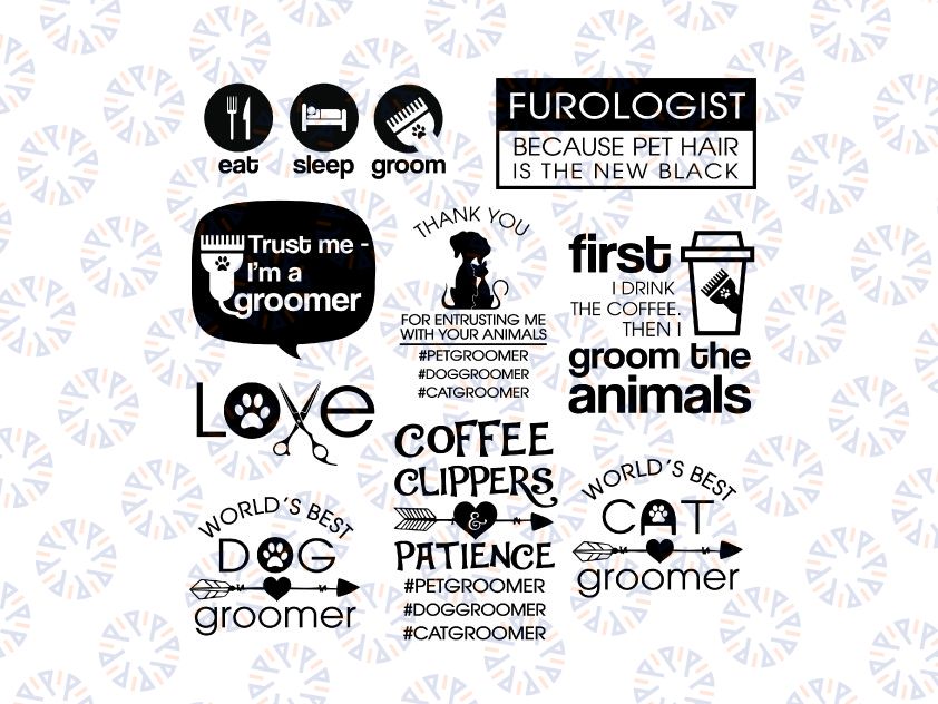 Pet Groomer SVG and Cut Files for Crafters
