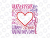 Valentine's Day Typography / Word Art / Valentine SVG / Valentine PNG / Valentine Sublimation Typography / Hand Lettered