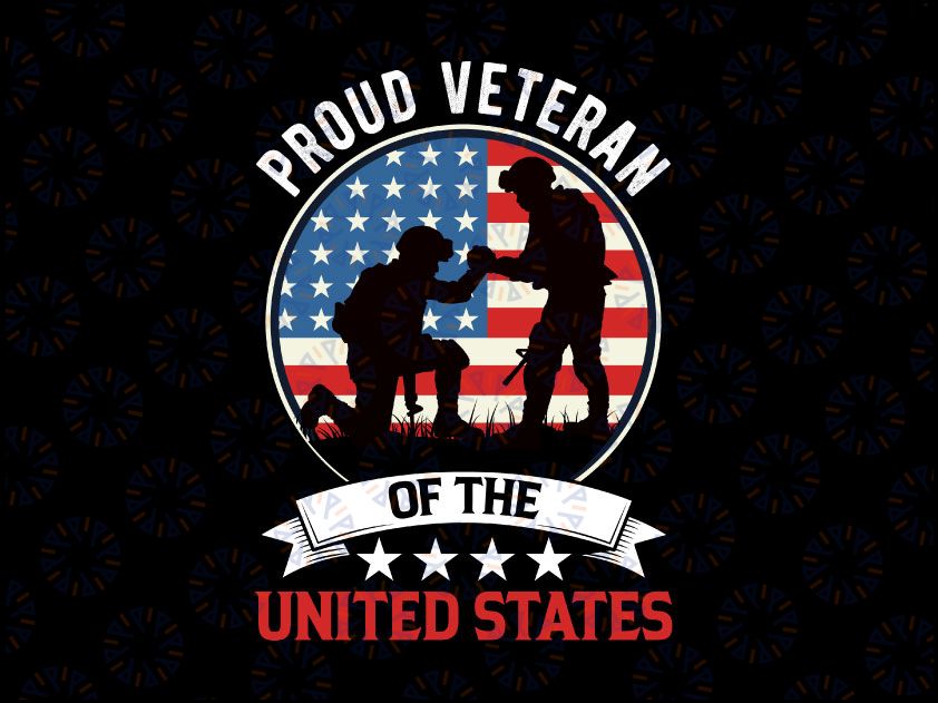 Veteran of The United States, Veterans Day Svg, Veteran American Pride Silhouette, SVG Cutting File Cricut, Instant download