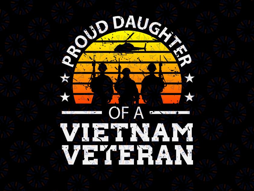 Proud Granddaughter of a Vietnam Veteran PNG, Family Grandfather Granddaughters Png, Memorial Day, Veterans Day PNG