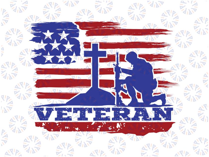 Veteran US Flag Soldier Knee Veteran Day, US Army, Navy, Veteran Tee, Veteran svg, american soldier svg,