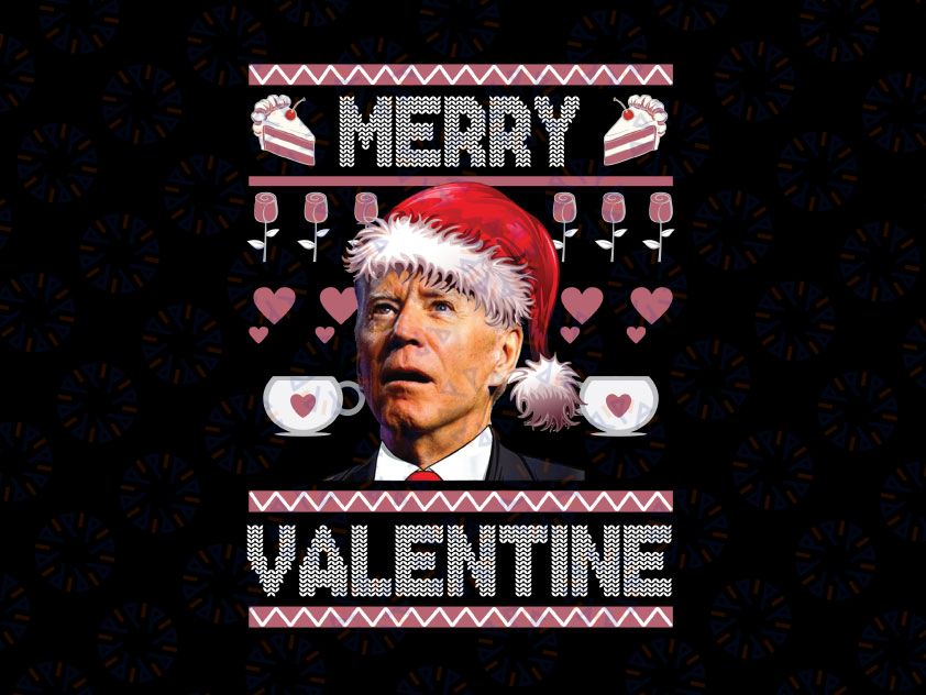 Merry Valentine Santa President PNG, Valentine Ugly png, Merry Valentine Funny PNG, Funny Valentine digital file png Sublimation Design