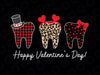 Dentist Happy Valentine's Day Png, Funny Cute Tooth Valentines Png, Dentist Crew Dental Hygienist Valentines Day Party Gift Png