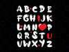 Abc I Love You Alphabet Svg Png, Alphabet Love Svg,  ABC I Love You Svg,Teacher Valentines Day vg ,Valentines Days Gift for Teacher