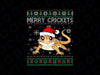 Merry Crickets Bearded Dragon Christmas Pajama PNG, Santa Hat Crickets Bearded Dragon Christmas Png, Xmas Png Sublimation Digital Download
