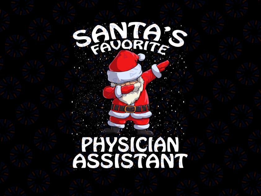 Santa's Favorite Physician Assistant Christmas PNG, Emergency Christmas Png,  Ugly Christmas Physician Assistant Png