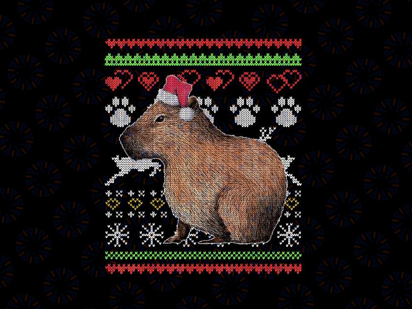 Capybara Santa-Claus Ugly Christmas png, Holiday Lover Png, Capybara Png Sublimation Design, Merry Christmas PNG Sublimation