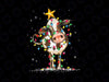 Cow Reindeer Hat Santa Christmas Lights PNG, Funny Cow Christmas Png, Christmas Light Funny Cow Christmas Png, Christmas Png, Winter Png