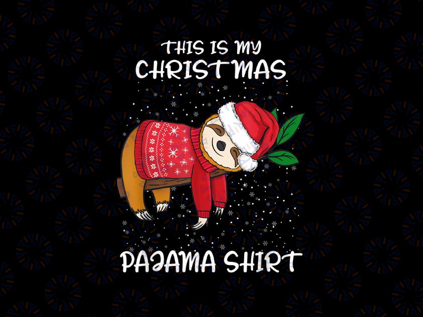 Merry Slothmas PNG, Christmas Sloth PNG, Christmas Png, Christmas Animal Png, Sloth with Santa Hat, Funny Christmas png Design