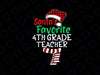 Santa's Favorite 4th Grade Teacher PNG, Xmas Santa Red Plaid Png, Merry Christmas Png, Winter Png, Holiday Png, Fourth Grade Png