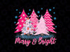 Merry and Bright Pink Christmas Tree, Pink Christmas Costume Png, Leopard Christmas Tree, Pink Christmas Tree Clipart print, Pink Xmas Tree Png