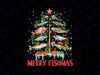 Merry Fishmas PNG, Fishing Christmas Tree Png, Funny Fishing Png, Fishing Lover Png, Christmas Holiday Gift For Fisherman Sublimation Design