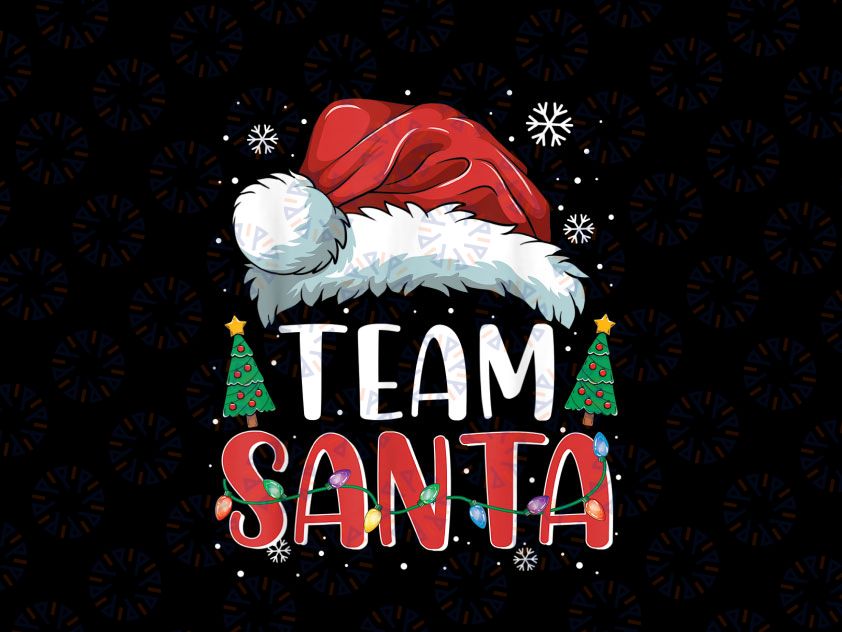 Team Santa Christmas PNG - Team Santa png - Santa Christmas Light- Christmas png - Holiday - Santa Hat png