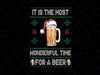 Most Wonderful Time For A Beer Christmas Svg png, Funny Xmas svg, christmas beer svg png Cricut Design Beer Clipart Drinking Svg Alcohol Svg