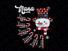 Personalized Nana Christmas PNG, Nana's Christmas Candy Canes, Custom Grandkids Grandma PNG, Christmas PNG, Grandkids Names Png