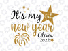 Personalized Happy New Year PNG, My First New Year Baby Gift Png, Cute Baby Png, New Years Baby Png for Boy or Girl, 1st New Years Eve Holiday PNG
