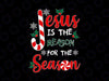 Jesus is the Reason for the Season Svg, Family Christmas Svg, Jesus Svg, Xmas gift idea Svg Png Dxf Digital Download