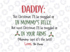 Dear Daddy This Christmas I'll Snuggled-Christmas Svg Png, Christmas Gift For New Dad, Christmas Gift 202, Gift From The Bump Svg