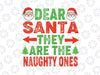 Dear Santa They Are The Naughty Ones Svg | Dear Santa Svg | Naughty Santa Svg | Holiday Svg | Christmas Gift Tee | Winter Svg