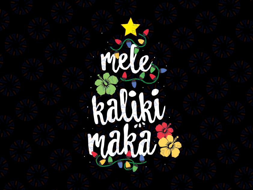 Mele Kalikimaka Svg Png Hawaii Christmas Svg, Surfing Santa Svg, Hawaii Christmas, Mele Kalikimaka, Matching Family Svg