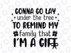 Gonna Go Lay Under The Tree SVG, Christmas Svg, Winter Svg, Funny Christmas Svg, Christmas Jumper Svg Png Dxf