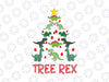 Tree Rex Christmas SVG, Christmas Tree SVG, Dinosaur Holiday Tree Svg, Dinosaur Christmas Svg Png Digital Download