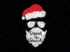 Respect The Beard Santa svg Glasses Funny Christmas Pajamas Santa Claus Cool Beard Santa svg Christmas svg