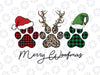 Merry Woofmas png, Buffalo Plaid Leopard Xmas Paw Print PNG, Christmas Dog png, Merry Christmas Gift For Dog Lover