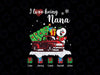Personalized Christmas Gift for Nana, Red Truck Xmas Gifts, I love being a Nana, Custom Nickname & Grandkid's Name Only PNG for SUBLIMATION