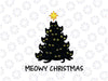 Meowy Christmas Black Cats Christmas Tree Svg png, Meowy Christmas Svg, Cat Christmas Tree Svg, Christmas Cat Shirt Svg