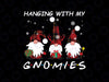 Hanging With Gnomies PNG, Gnome Christmas Xmas Buffalo Plaid Red PNG, Christmas Gnome Png, Kids Funny Christmas png Sublimation