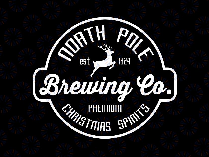 North Pole Brewing Co Svg Png, Premium Christmas Spirit, Christmas Svg, Christmas png, Brewing Co Svg, Christmas Svg Png Design