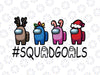 Among Us Squad Goals Christmas Friends Gamer Svg Png, Squadgoals Christmas Gamer Svg, Among Us Impostor Svg, Christmas Svg, Funny Video Game