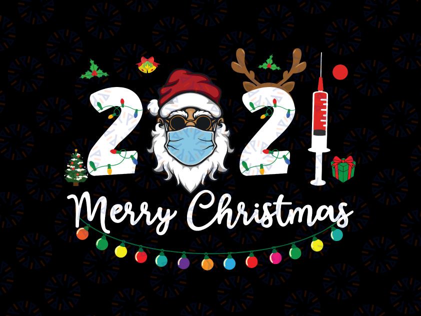 2021 Merry Christmas SVG, Christmas 2021 svg png, Christmas design For Family, Merry Christmas, Santa Christmas Lights, Christmas Tee