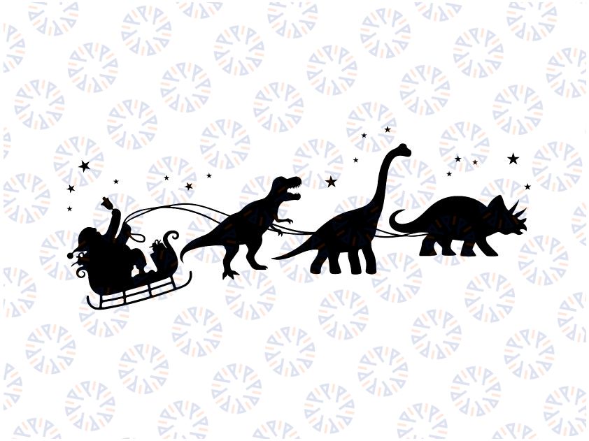 Christmas Dinosaur Sleigh Ride svg Boy's Xmas T-Rex  Funny Christmas svg 2021 Christmas Christmas Pajamas  Family Christmas Cricut Design